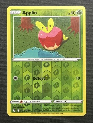 Applin 017/203 Common Evolving Skies Pokemon Reverse Holo Near Mint NM