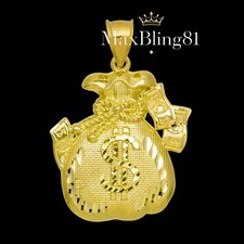 High-End Brass  MONEY BAG Pendant 14K Gold Plated Charm Pendant Jewelry Luxury