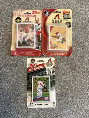 3 SÄTZE UNGEÖFFNETE TOPPS BASEBALL 2009, 2010 & 2011 ARIZONA DIAMONDBACKS KARTEN