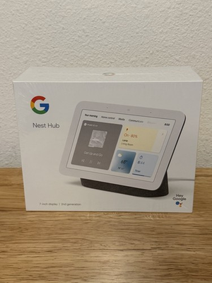 #ad #ad Google Nest Hub 2nd Gen. Smart Display Charcoal GA01892 US New Sealed $88.88