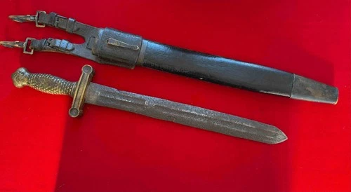 RARE U.S. Confederate Artillery Short Sword M1832 – CIVIL WAR
