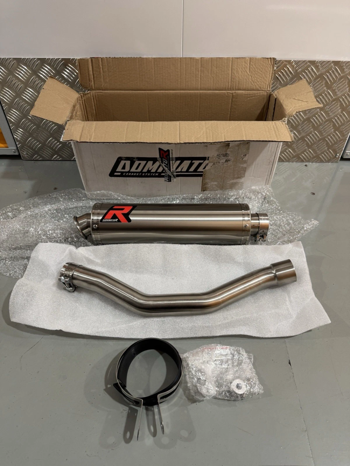 Dominator WR 400 F 1998-2002 GP1 SAT 35m 48mm dBM Killer Medium Exhaust Silencer 4