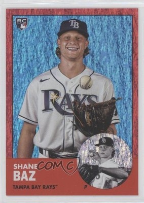 2022 Topps Archives Red Hot Foil 41/50 Shane Baz #41 Rookie RC 5q7