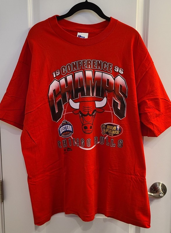 CHICAGO BULLS Vintage 1996 NBA East Finals XL 100% Cotton T-Shirt Brand New