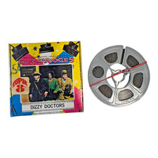 Vintage Silent Film The 3 Stooges Comedy "Dizzy Doctors" 8mm Home Movie w/ Box