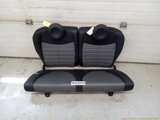 Fiat 500 Set Of Upper Lower Complete Rear Seat Leather Black Fits 2012-2017 12