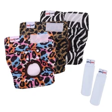 Reusable Female Dog Diapers Period Panties Washable Puppy Pee Pads ... Fast Ship