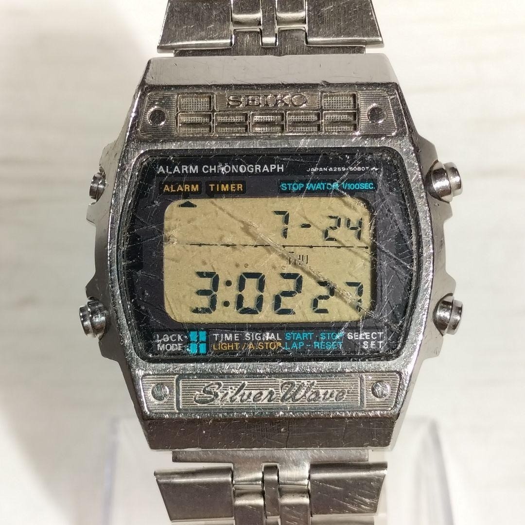 SEIKO シルバーウェーブ A259-5090 デジタル SilverWave Seiko Silver Wave A259-5090 Men's Watch working product | eBay