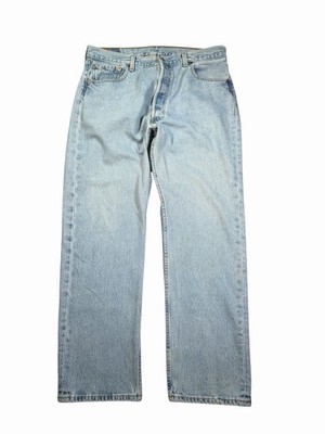 Vintage Levi s 501XX Jeans Mens 33x30 Blue Straight Leg Classic Light Wash 90s