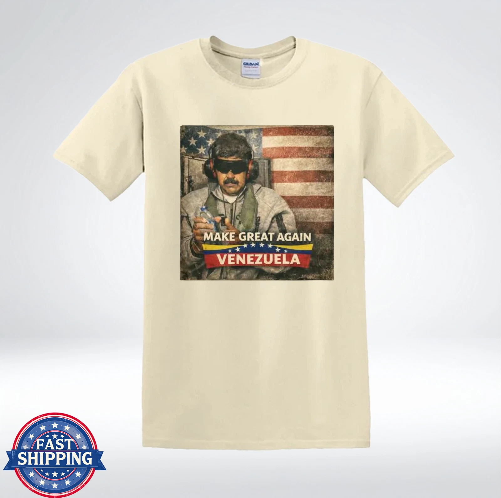 Make Great Again Venezuela Political Satire Graphic T-Shirt