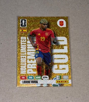 Lamine Yamal Premium Gold Limited Edition Panini Adrenalyn XL WM 2026 Spanien