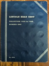 Lincoln Head Cent Collection 1909 To 1940 Book Number One Listing C53 