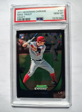 2011 Topps Bowman Chrome Mike Trout #101 RC Rookie PSA 10 Gem Mint HOF Bound