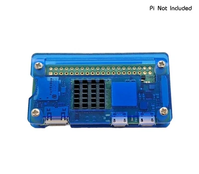 Raspberry Pi Zero 1 / 2 W Case Acrylic Blue + Heatsink