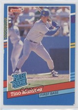 1991 Donruss Rated Rookie Tino Martinez (2 Yellow Stripes on Card Right) 0ee3. rookie card picture