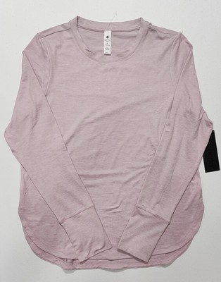 Velocity Women's Light Lilac Long Sleeve Activewear Shirt Size L