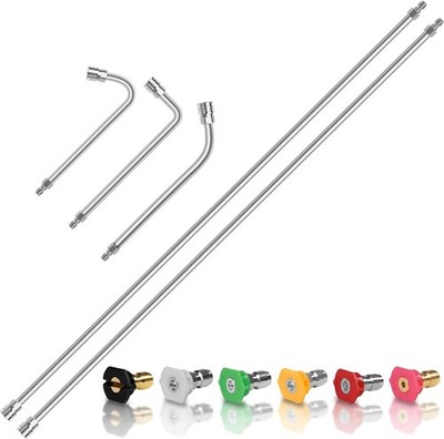 120'' Pressure Washer Extension Wand,2 Pack 60 Inch Stainless Steel Power Wash...