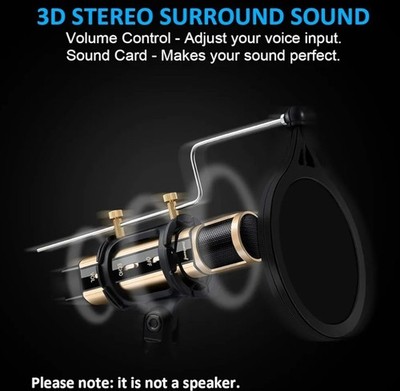ZealSound Studio Recording Microphone Rose Gold | eBay