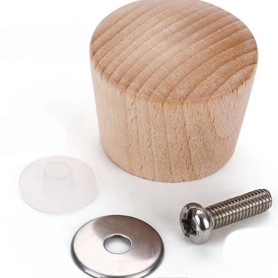 4 Pieces Pot Lid Wood Knob Pan Lid Holding Handle Universal Kitchen Cookware Lid