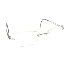 Silhouette 7661 40 6058 Titanium Brown Rimless Eyeglasses Frames 19 140 Austria