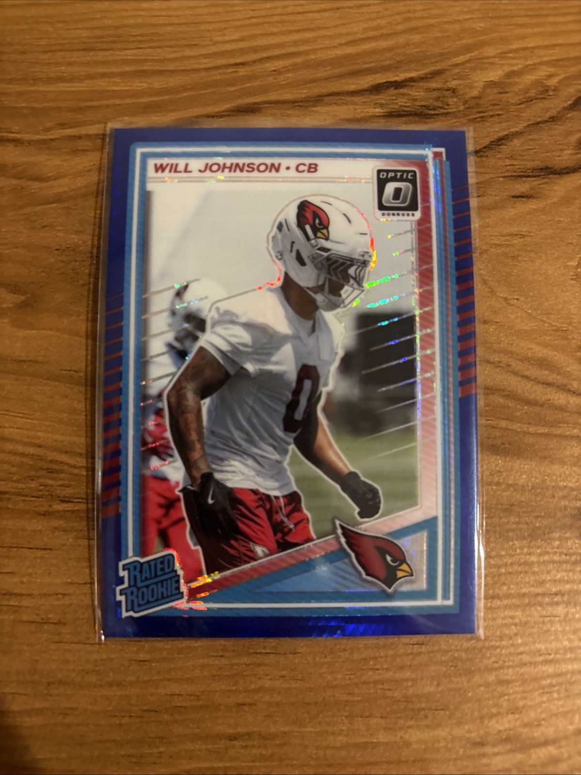 2025 Donruss Optic #247 Will Johnson Blue Hyper