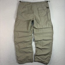 Vintage Gap Pants Men XL Tan Baggy Parachute Paratrooper Wide Leg Adjustable Y2K