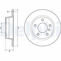2X Delphi Bremsscheibe BG2624 FüR BMW E36 E46 3Er Touring Compact 316 318 Tds