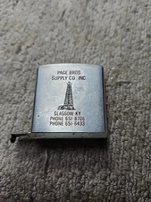Zippo Page Bros Supply Co.Glasgow.Ky TAPE MEASURE LOT Z