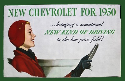 1950 CHEVROLET ALL MODELS  AUTOMOBILE CAR ADVERTISING SALES BROCHURE VINTAGE