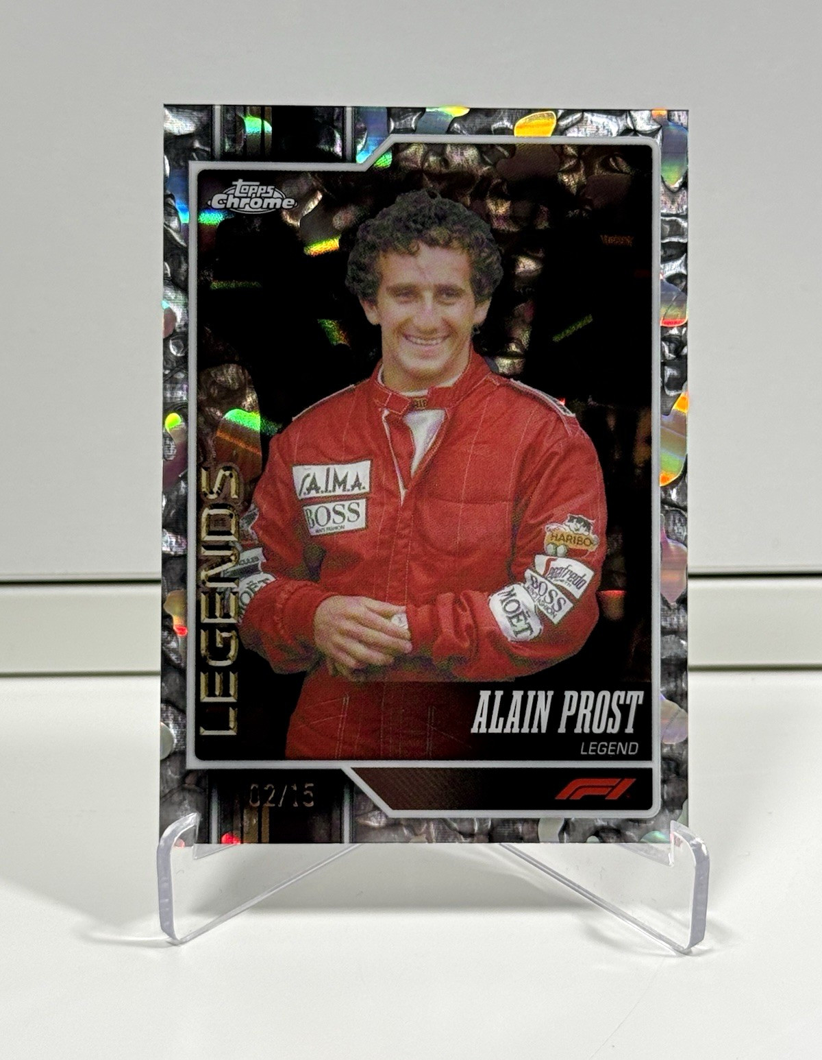 Alain Prost 2026 Chrome FDI Formula One Molten Mercury /15 First Day Issue