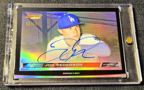 2015 Bowman's Best Hi-Def /50 Heritage Auto Joc Pederson Rookie RC #HDH-JP - 第 1/3 張圖片