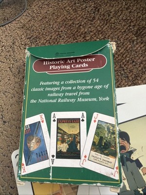 Packung Souvenir Spielkarten - National Railway Museum - York mit 1 Joker
