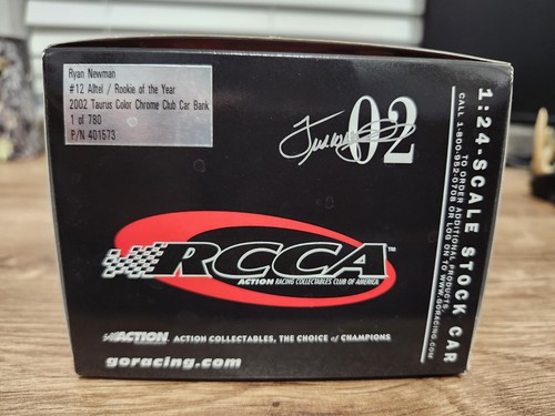 XRARE RCCA 1 Of 780 Ryan Newman ROTY Color Chrome Club Car CWB 1/24 Die Cast - Picture 15 of 17