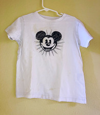 Uniqlo Kids Mickey Mouse Graphic Print Cotton Crew Neck Short Sleeve Tee 6-7