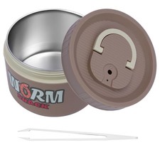 Insulated Stainless Steel Fishing Bait Container for Live Worms and