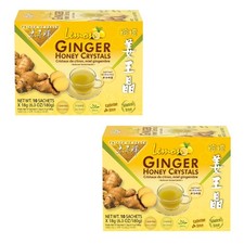 Prince Of Peace Instant Lemon Ginger Honey Crystals 10 Sachets Caffeine Free