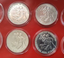 4 x 10 DM 1972 - Silberm&uuml;nzen D/F/G/J - XX Olympische Spiele M&uuml;nchen
