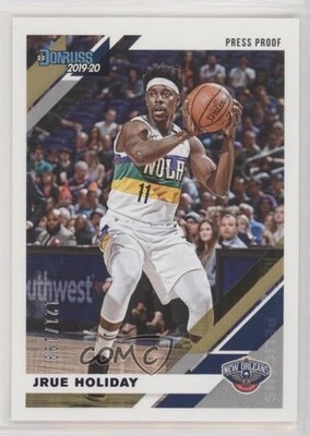 2019-20 Panini Donruss Press Proof Purple 121/199 Jrue Holiday #129 1f7d