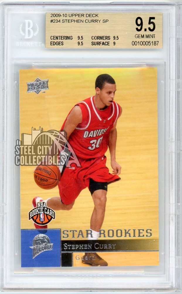 Stephen Curry 2009-10 Upper Deck Rookie Card #234 BGS 9.5