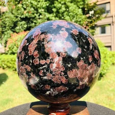 11.99LB Natural Crystal Garnet Firework Stone ball Quartz Healing
