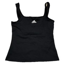 Adidas Women's Athletic AEROREADY Tank Top Sz XS Square Neck Line Black