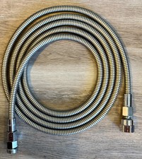 12 FT -T & S Brass Works S/S Flex Hose for Commercial Kitchen Washing B-0144-H