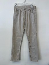 Vintage Levi's Light Gray Skinny Corduroy Pants Mens 30x31 Straight Leg 80s