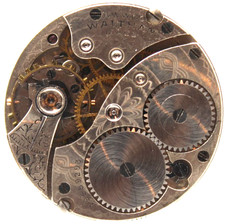 1914 WALTHAM POCKET WATCH MOVEMENT 19559293 GRADE 360 3/0s 7j F4K2