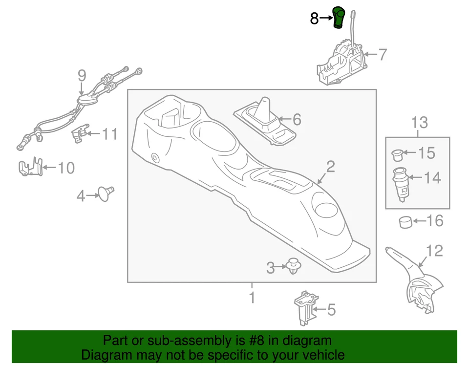 Genuine Nissan 2012-2019 Nissan - Shift Knob 32865-1HC0A - Image 3 of 3