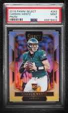 2016 Panini Select Field Level Silver Prizm Carson Wentz #243 PSA 9 MINT 0gn6