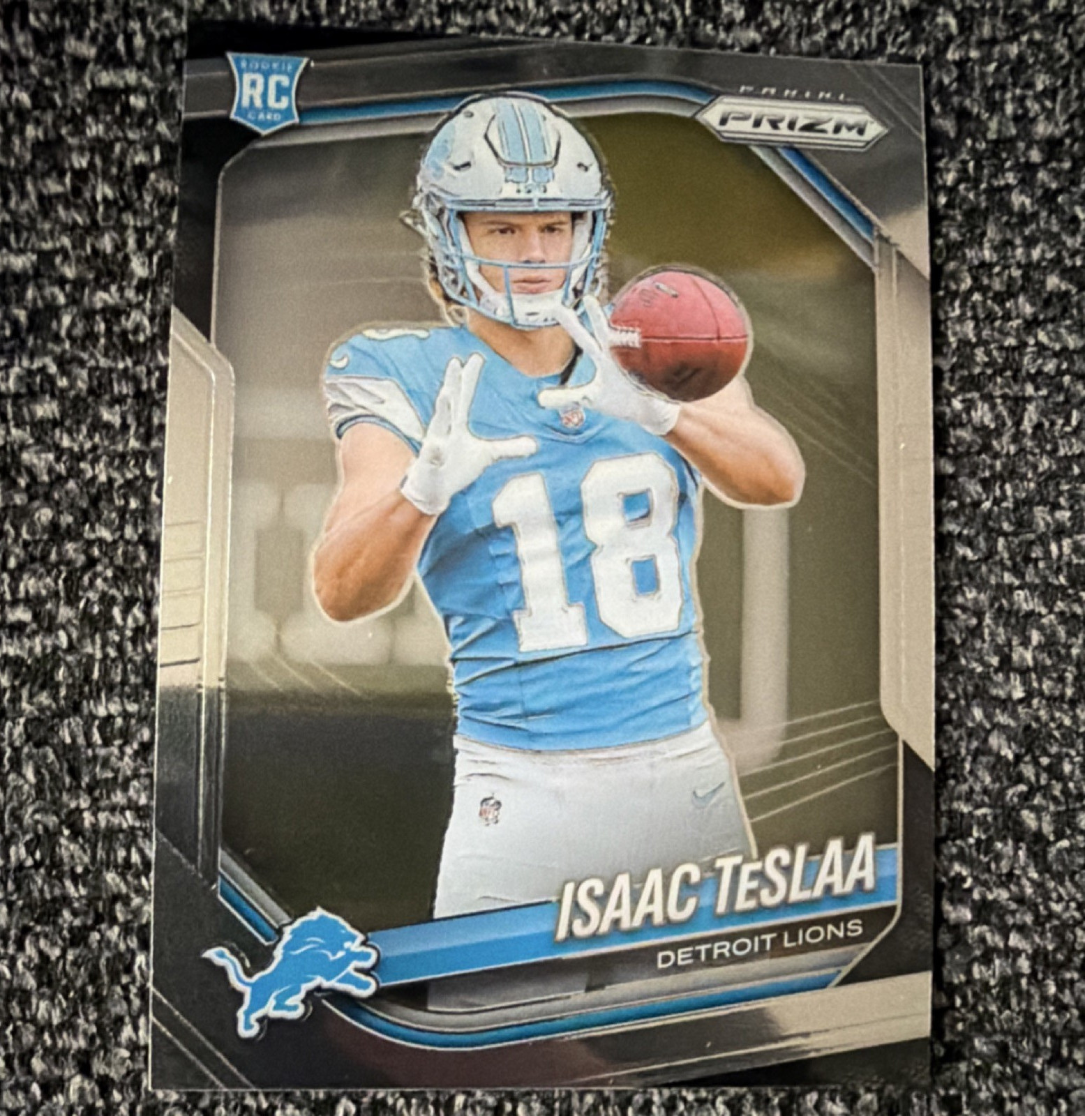 Panini 2025 Prizm Isaac Teslaa #316 Rookie Detroit Lions Football