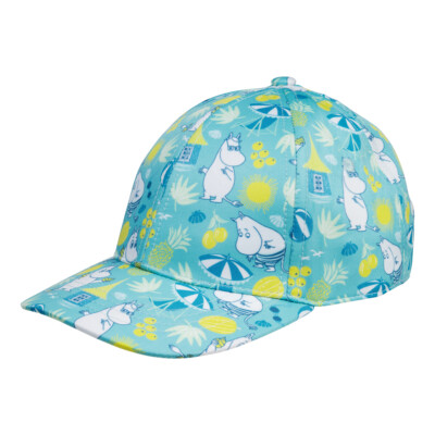 Martinex Moomin Kappe türkis mit Allover Sommerprint   Moomin Characters