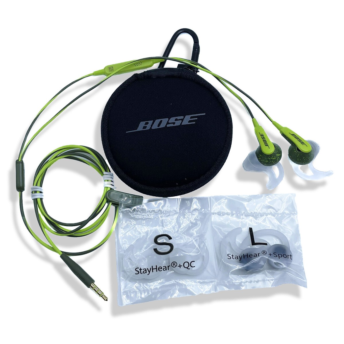 Bose SoundSport Wired Jack In-ear Headphones Earphones Green IOS  Android