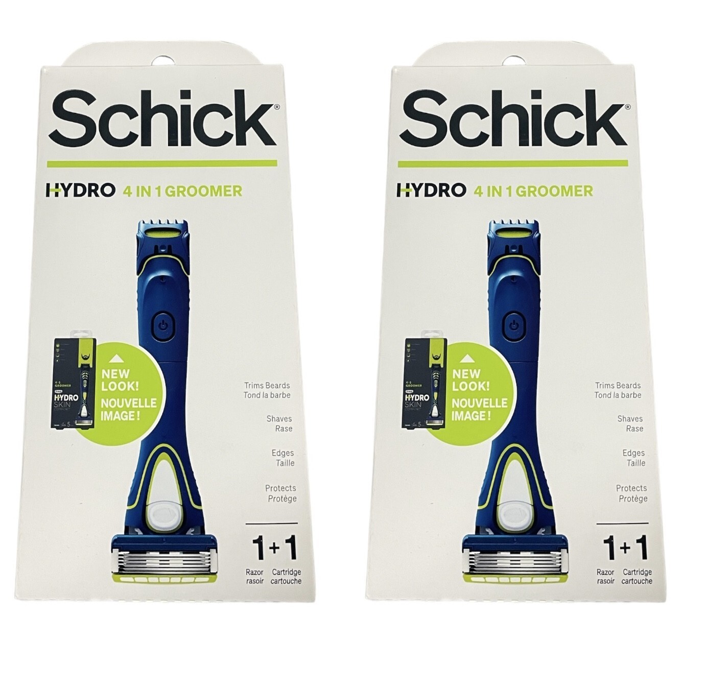 Lot Of 2 Schick Hydro 4 In 1 Razor & Groomer Beard Body Hair